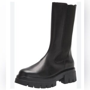 Ash Lennox Leather Mid Calf Chunky Platform Lug Sole Boots -  NWT